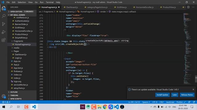 Add Images React js | (Part-15) My Mall Admin | Hindi Tutorial 2020 смотреть онлайн