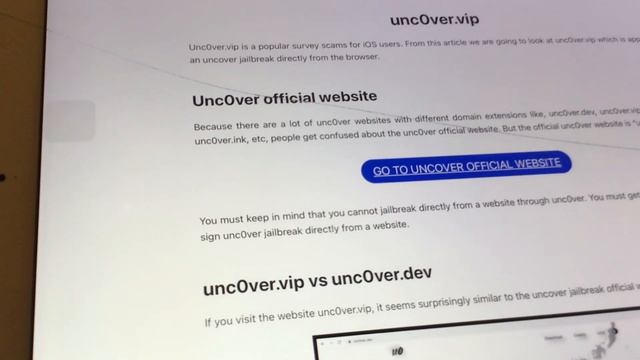 unc0ver.vip is fake unc0ver jailbreak, pls sideload unc0ver.dev ipa! смотреть онлайн
