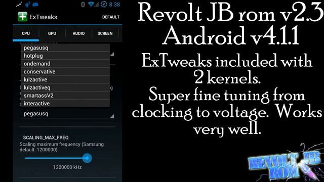Samsung Galaxy S II GT-I9100 Revolt JB rom v2.3 Android v4.1.1 AOKP CM10 смотреть онлайн