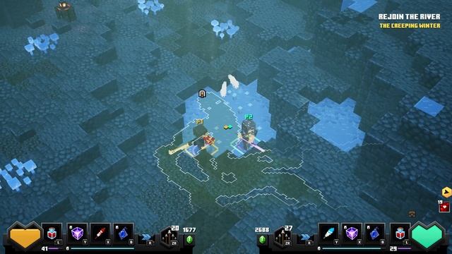 Minecraft Dungeons DLC Creeping Winter Part 1 Frosted Fjord (Nintendo Switch) смотреть онлайн