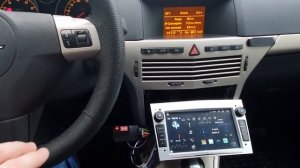 Установка адаптера Zexma MFD207OP на Opel Astra H