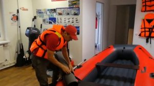 Лодка ПВХ Риф 340 НДНД НОВИНКА: Баллоны 47см, Интерцептор "Крыло чайки"