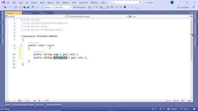 10. Adding cinema model | ASP.NET MVC смотреть онлайн