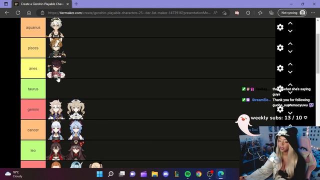 guessing genshin impact characters zodiac signs? ┃genshin impact tier list #2 смотреть онлайн