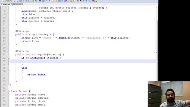 Overriding the equals Method смотреть онлайн