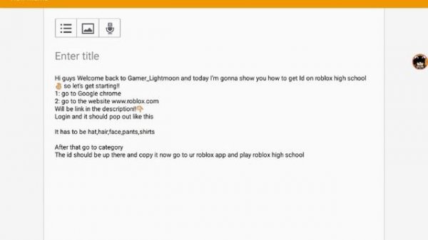 How to get Id outfit,face,hat,shirt and pants roblox- on Roblox High School