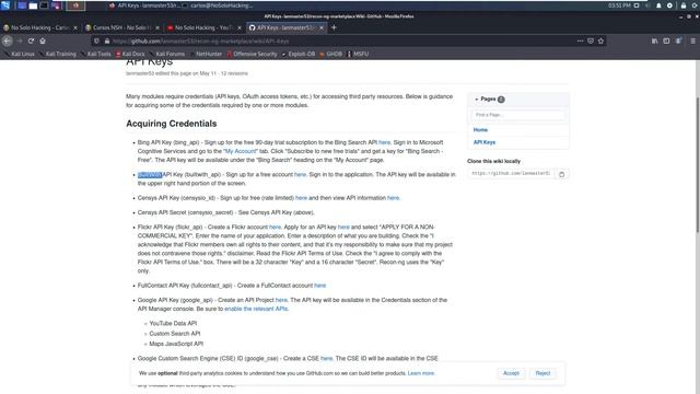 RECON-NG Administrando API Keys - OSINT tools - (Parte 4) смотреть онлайн