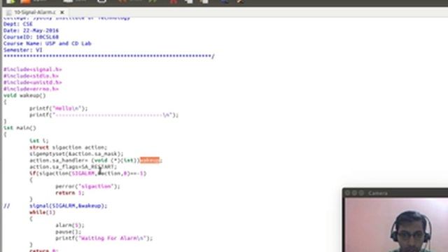 Program 10 | VTU | USPCD Lab | SIGALRM using alarm system call смотреть онлайн