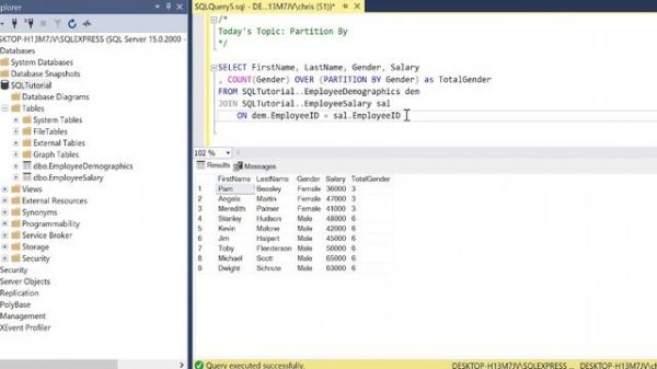 Intermediate SQL Tutorial | Partition By