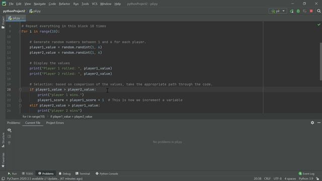Dice Roll Game With Two Player Using Python in HINDI || GAME OF CODES || PYTHON PROJECT FOR BEGINNE смотреть онлайн