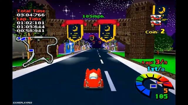 Motor Toon Grand Prix (PS1 Gameplay) смотреть онлайн