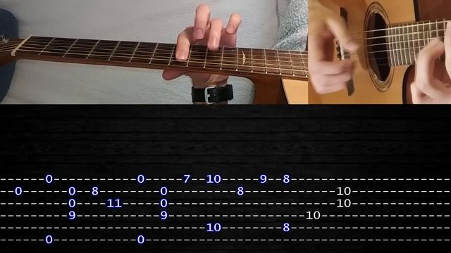 How to play 'Harry Potter' Guitar Tutorial [TABS] Fingerstyle смотреть онлайн