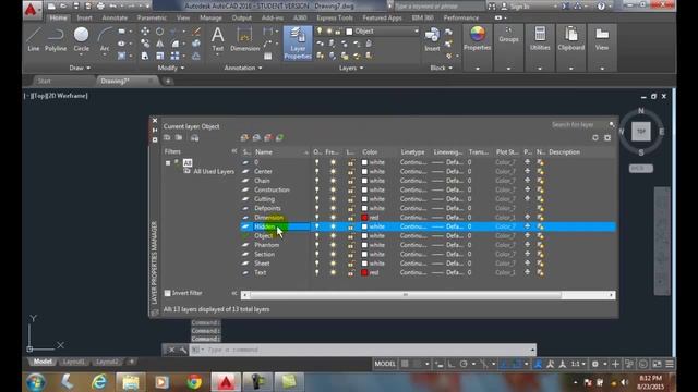AutoCAD I 05-11 Setting Layer Color смотреть онлайн