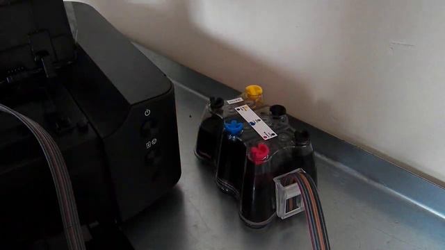 Ciss continuous ink system for Canon IP8750 A3 смотреть онлайн
