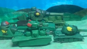 КВ-136Б против Мауса и Тигра-36. Мультики про танки из пластилина. +пиар.
