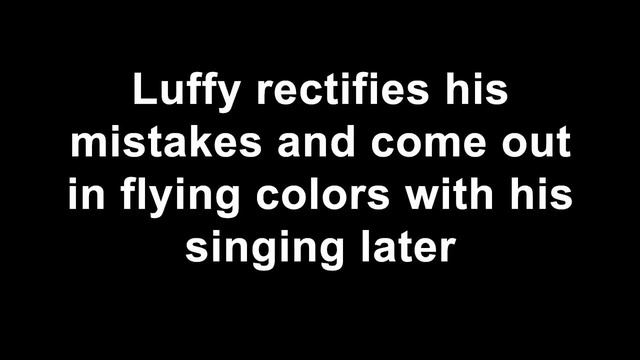 Luffy singing perfectly after Uta's guidance | One Piece Funny moments | Baka song смотреть онлайн