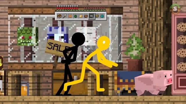 Animation vs Arcade Games - Stickman Survive in Minecraft смотреть онлайн