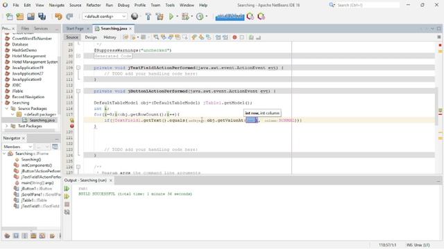 How to Search data from JTable in Java NetBeans смотреть онлайн