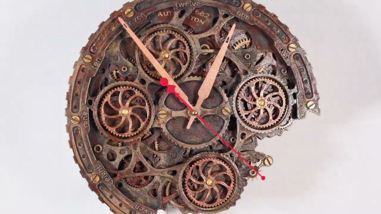 Automaton Artifact 1682 Moving Gears Wall Clock смотреть онлайн