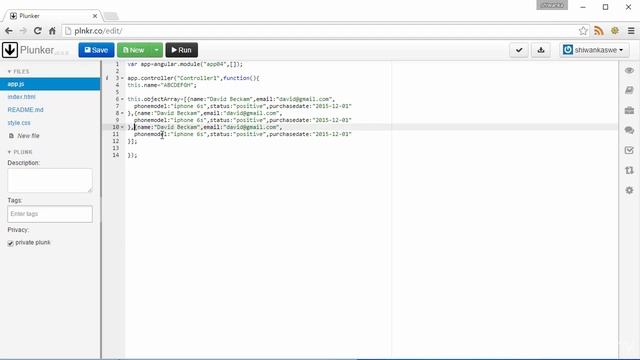 Learn AngularJS 4 Array controller ng repeat directive смотреть онлайн