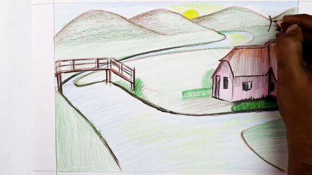How to Draw an Indian village Step by Step - very easy смотреть онлайн