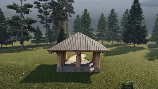 Беседка Квадро | Ангарские терема | срубы из кедра