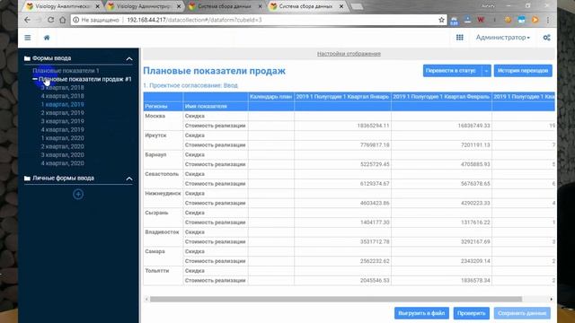 Релиз 2.10. Аналитическая платформа Visiology смотреть онлайн
