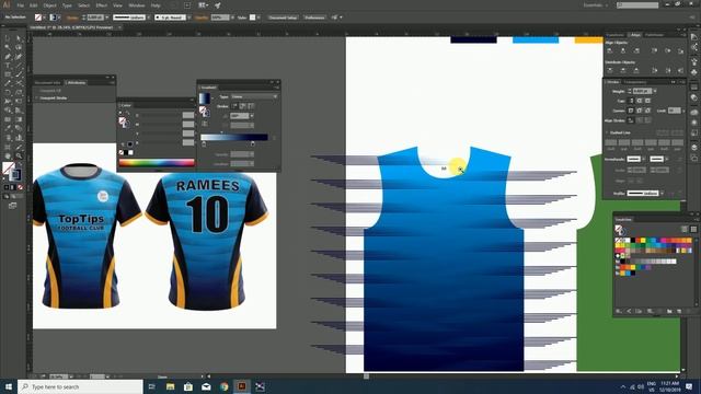 Creating Sublimation Print File From a Jersey Mockup | Adobe Illustrator Tutorials смотреть онлайн