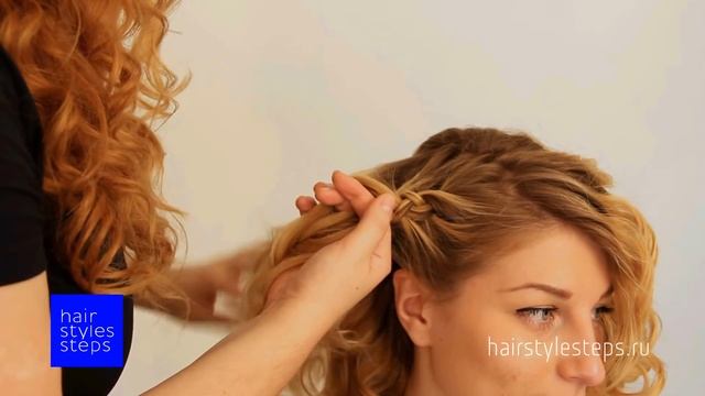 Асимметричная укладка на средние волосы смотреть онлайн