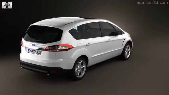 Ford S-Max 2012 by 3D model store Humster3D.com смотреть онлайн