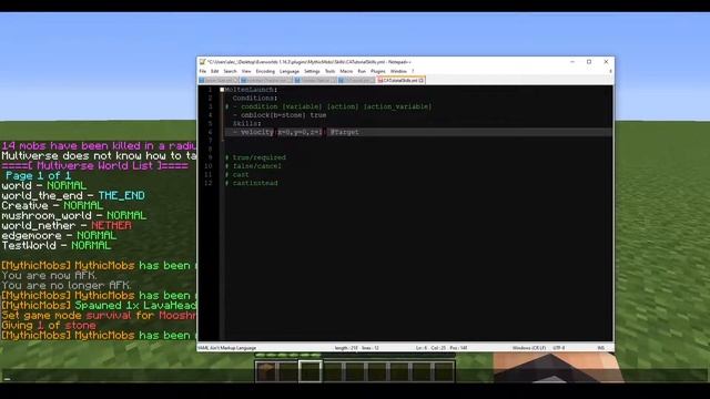 Condition Actions [Mythic Mobs Condition Actions Tutorial] смотреть онлайн