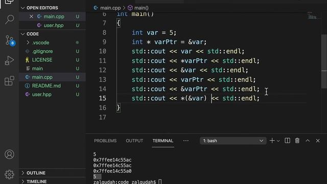 1. Pointers C++ смотреть онлайн