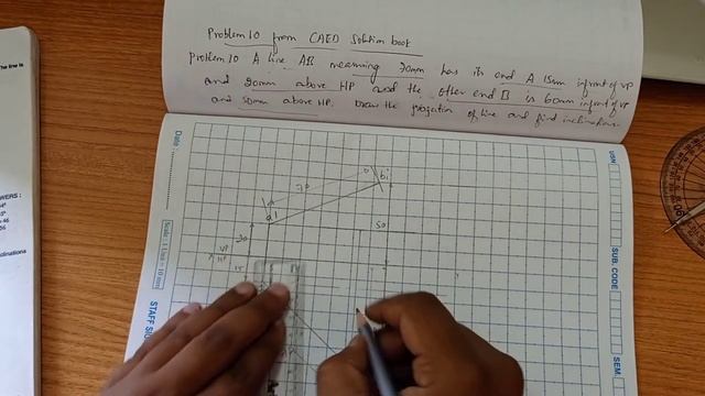 Problem no.10 from Projection of lines in sketch смотреть онлайн