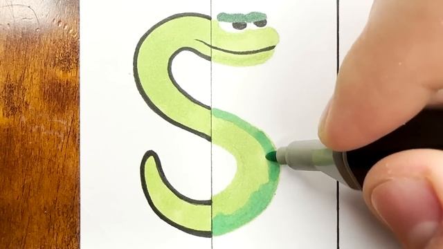 Drawing Alphabet Lore Cartoon VS Realistic (M-X) / How to draw Alphabet Lore MEME смотреть онлайн