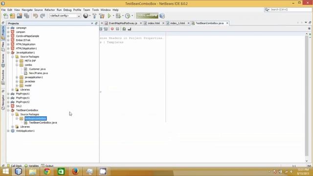 bind the Database to a JComboBox component Netbeans смотреть онлайн