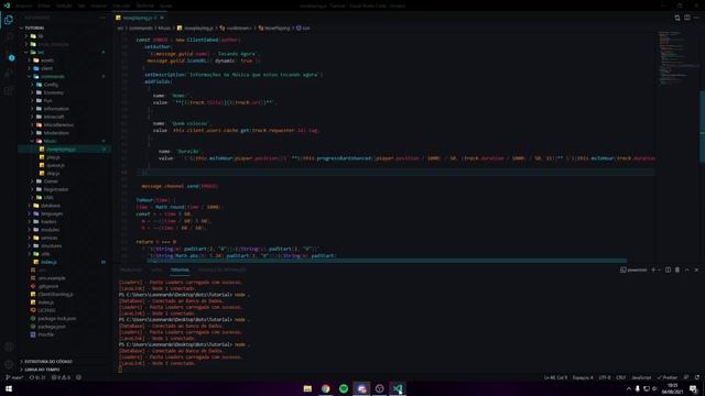#60 Criando Bot de Música ( JavaScript | LavaLink ) - Comando NowPlaying com ProgressBar de Tempo смотреть онлайн