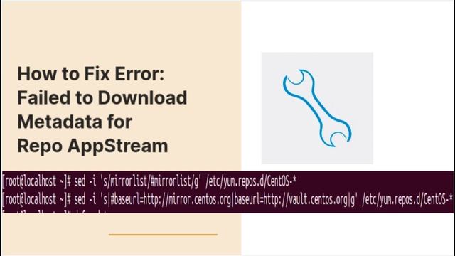 Error: Failed to download metadata for repo 'appstream' | Fixed ! смотреть онлайн