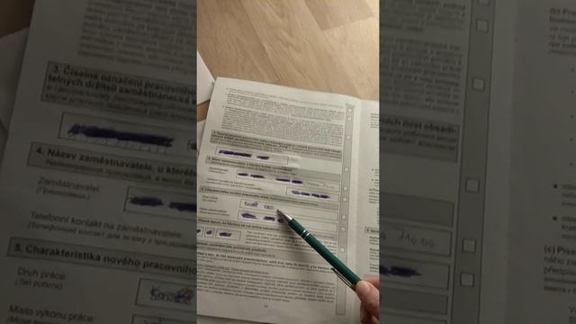 Как заполнить анкету на смену работодателя в Чехии