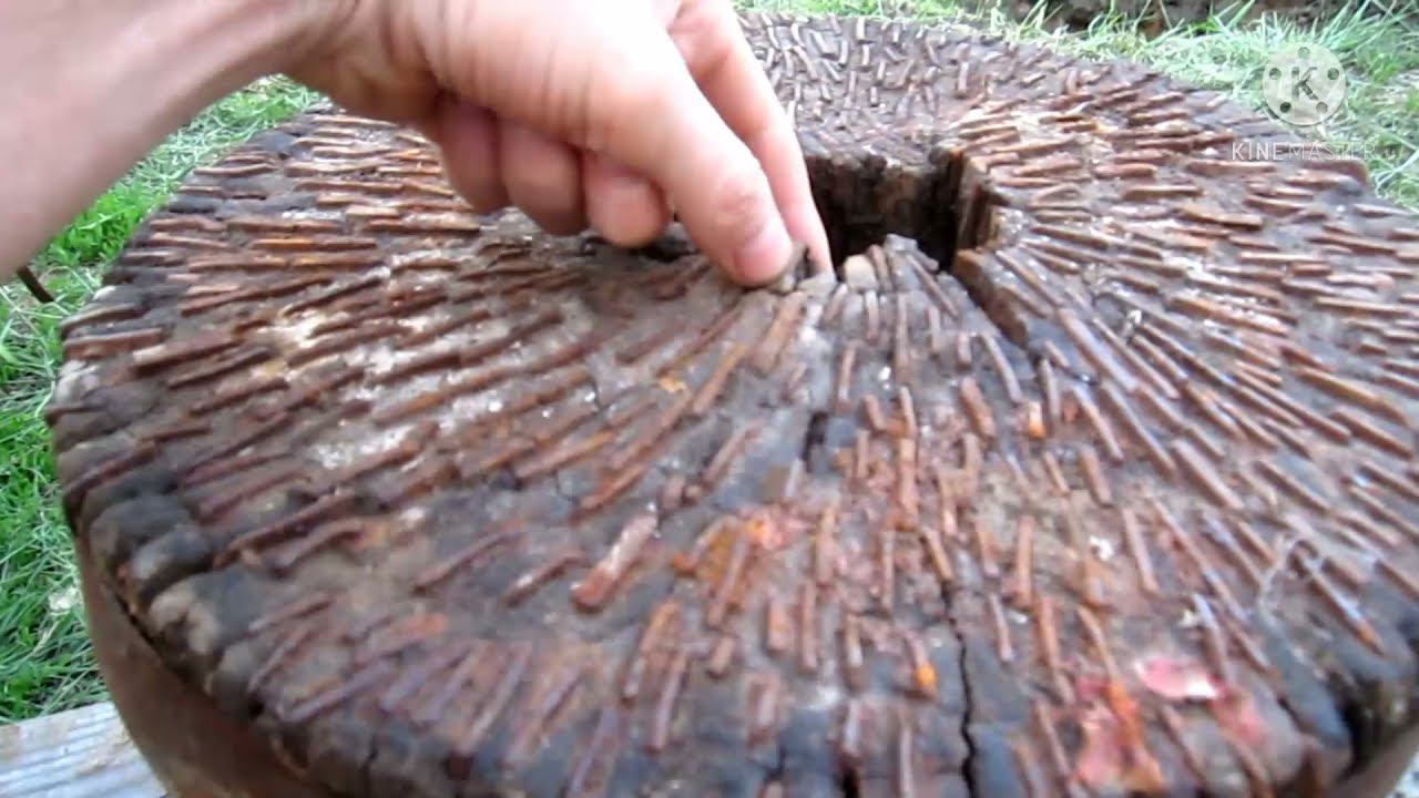 РУЧНАЯ МЕЛЬНИЦА. Жернова старинные 20-го года. смотреть онлайн