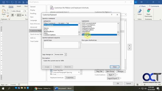 Create a Keyboard Shortcut in Microsoft Word смотреть онлайн