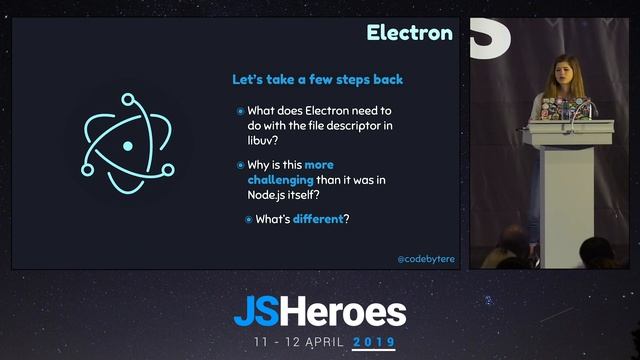 Electron: The Event Loop Tightrope - Shelley Vohr | JSHeroes 2019 смотреть онлайн