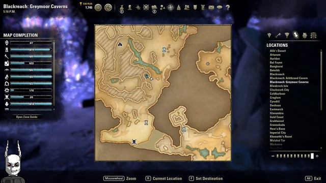 Blackreach Greymoor Caverns Treasure Map 2 [Elder Scrolls Online] ESO смотреть онлайн