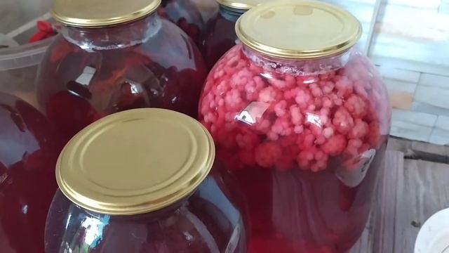 Заготовки на зиму, Компот из ягод. Малина, смородина. смотреть онлайн