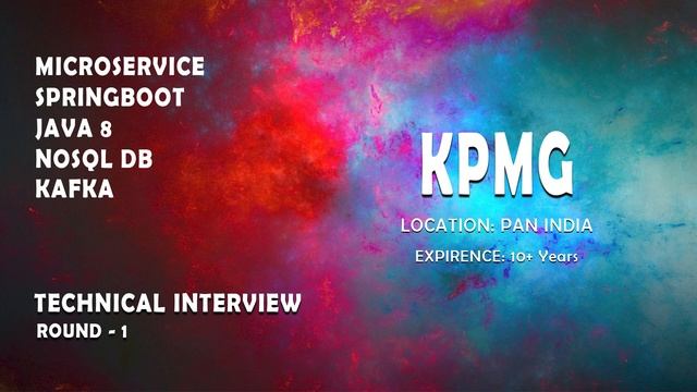 KPMG | Java microservice springboot real time interview | Part 1 смотреть онлайн