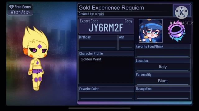 All Main JoJo’s and Stands Export Codes | JJBA | READ DESC | Gacha Club смотреть онлайн