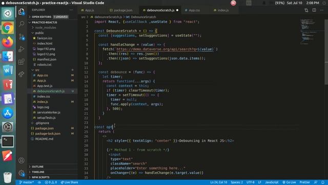 How to implement debouncing in React JS (3 different methods) смотреть онлайн