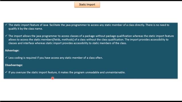 What is Static Import in Java? | Java Static Import | Java Tutorial смотреть онлайн