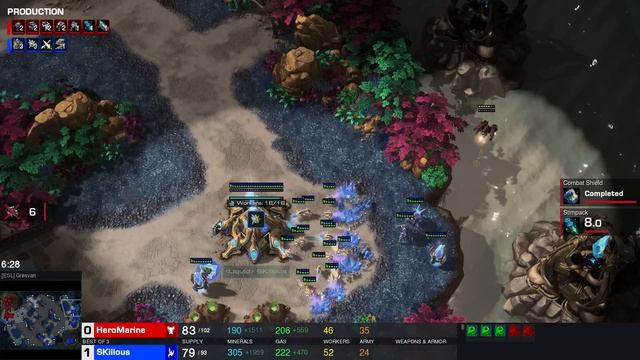 This ARTOSIS Pylon is Painful! | HeroMarinE (T) vs Skillous (P) смотреть онлайн