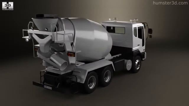Daewoo Novus SE Mixer Truck 2012 by 3D model store Humster3D.com смотреть онлайн