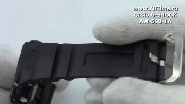 Обзор. Мужские наручные японские часы Casio G-SHOCK AW-590-1A смотреть онлайн